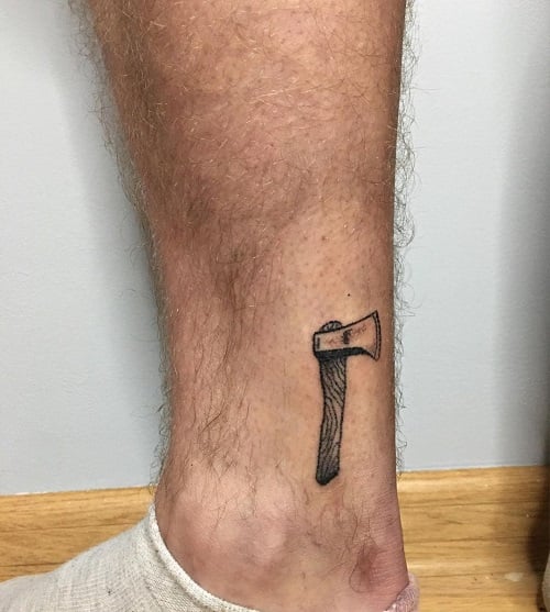Foot Stick and Poke Tattoo