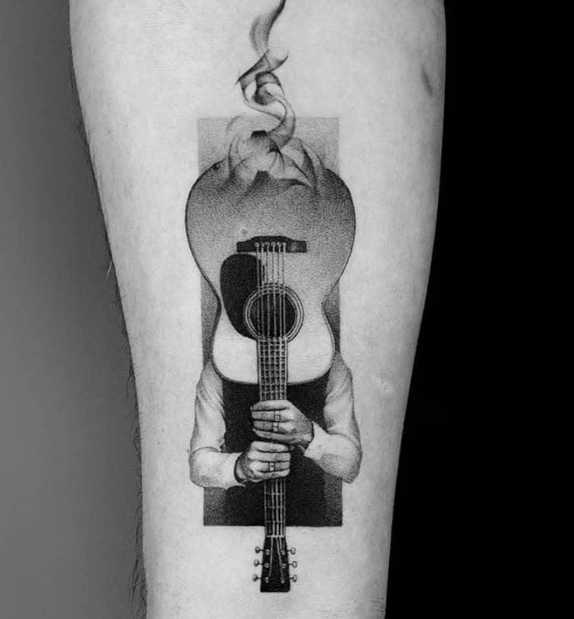 Guitar Tattoo, Music Tattoo