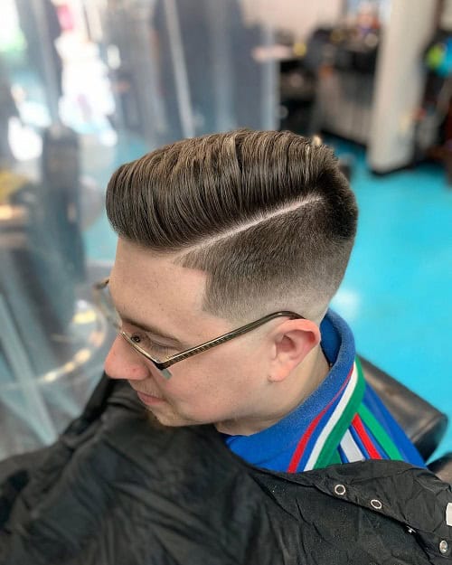 Hard Part Fade Haircut
