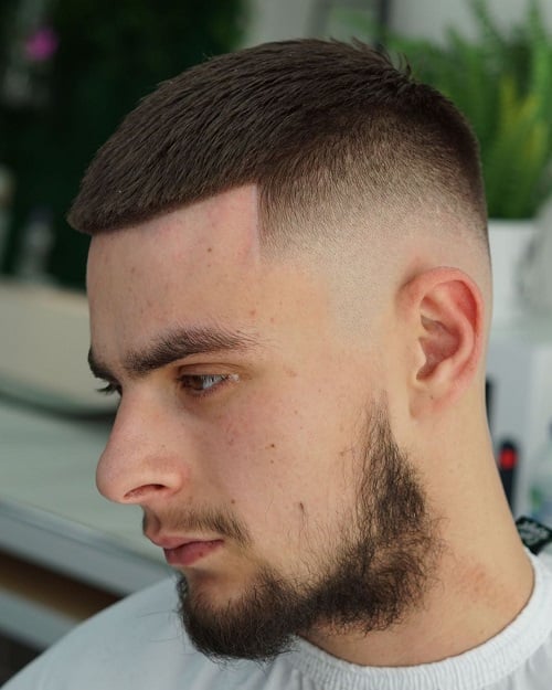 High and Tight Drop Fade Haircut