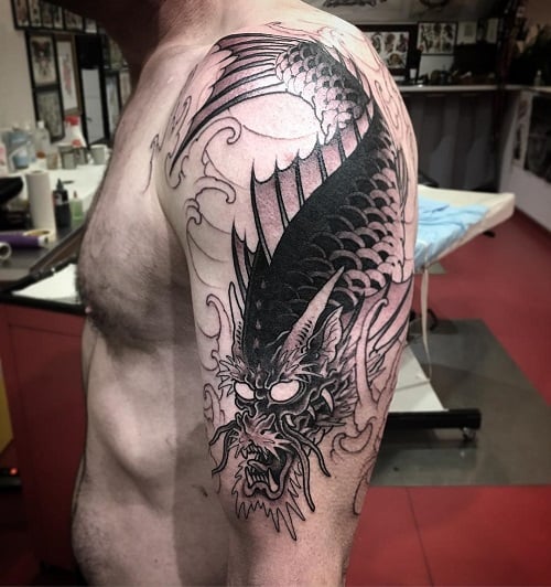 Koi Dragon Tattoo