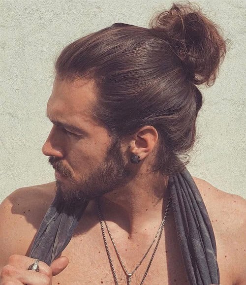 Messy Man Bun