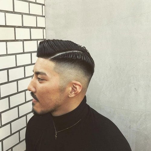 Military Hard Part Haircut