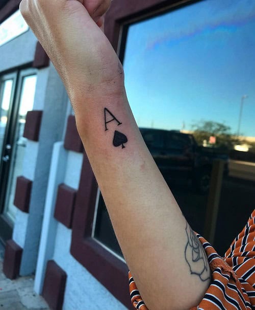 Minimalist Ace Tattoo
