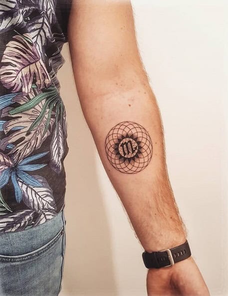Minimalist Scorpion Tattoo