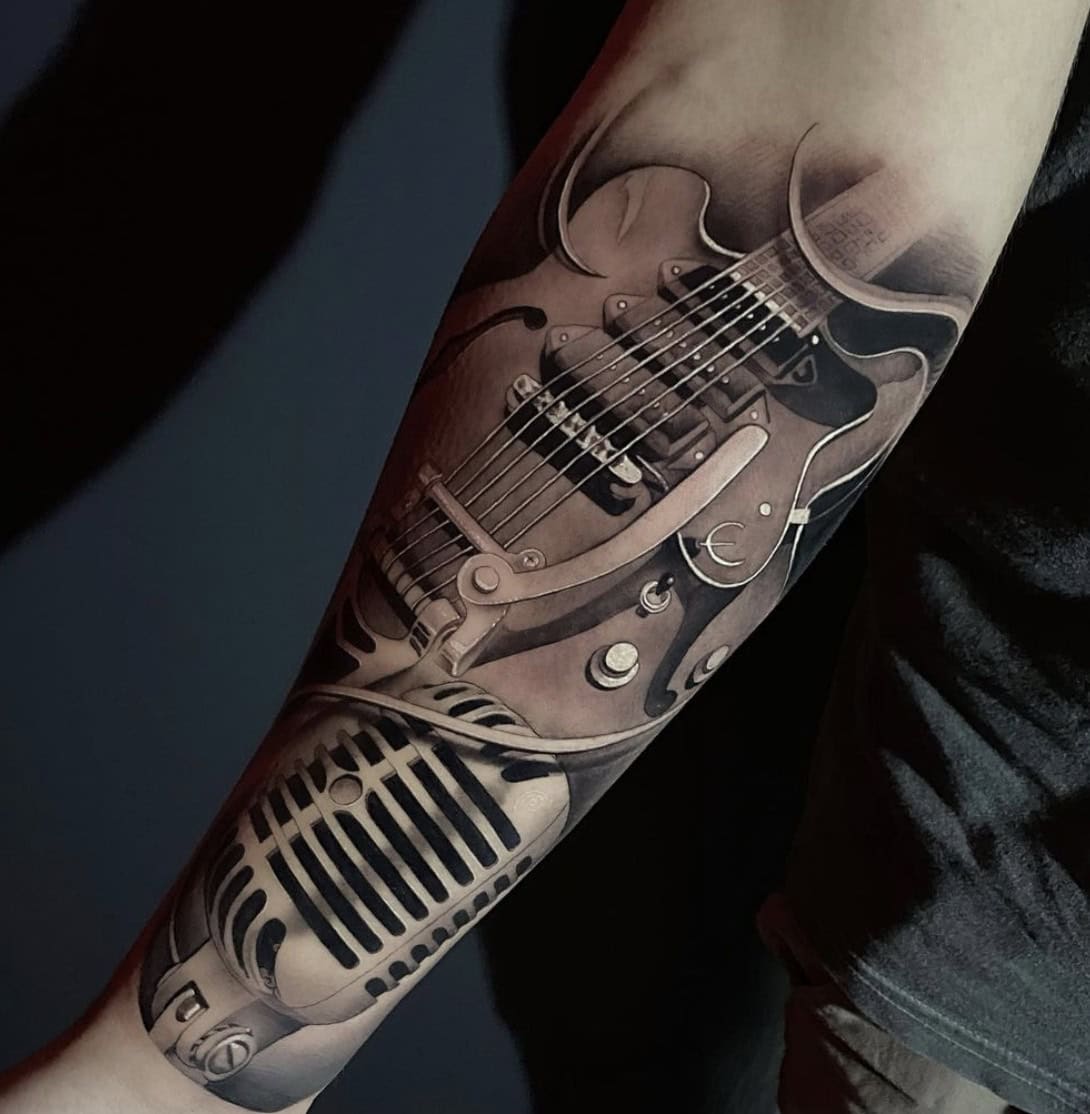 Music Half Sleeve Tattoo