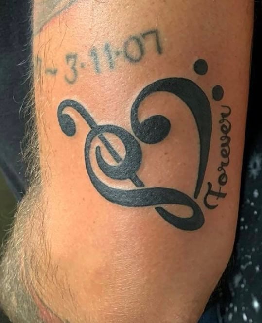 Music Heart tattoo