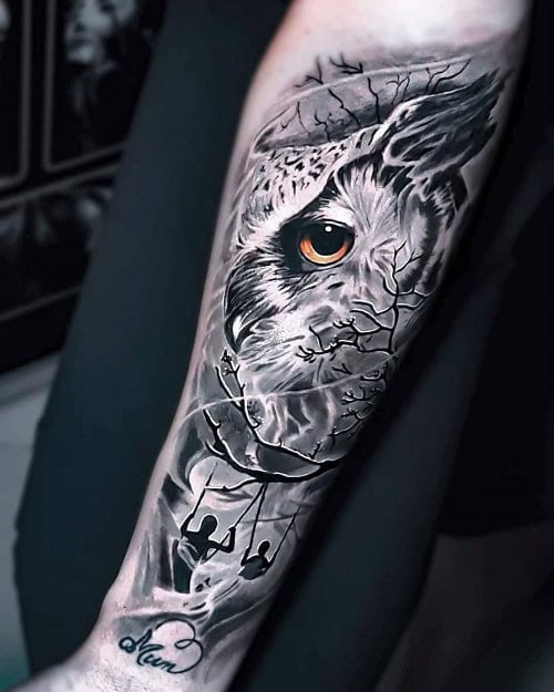 Mystic Owl Tattoo