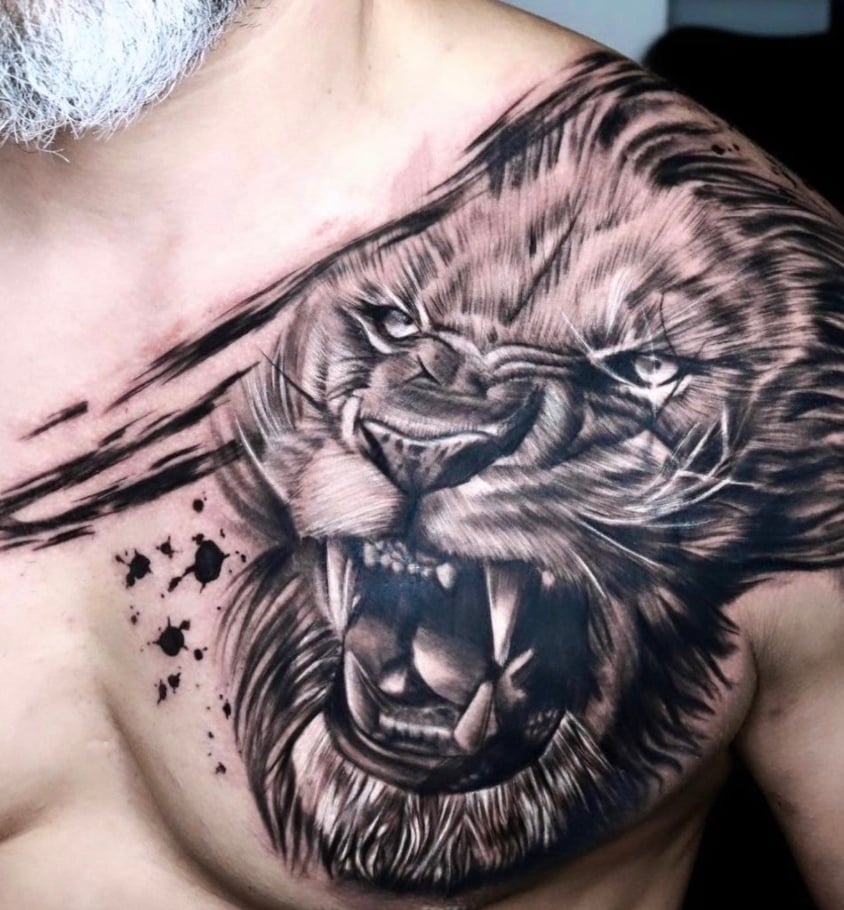 Roaring Lion Tattoo