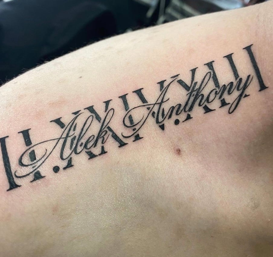 Roman Numeral Tattoo 