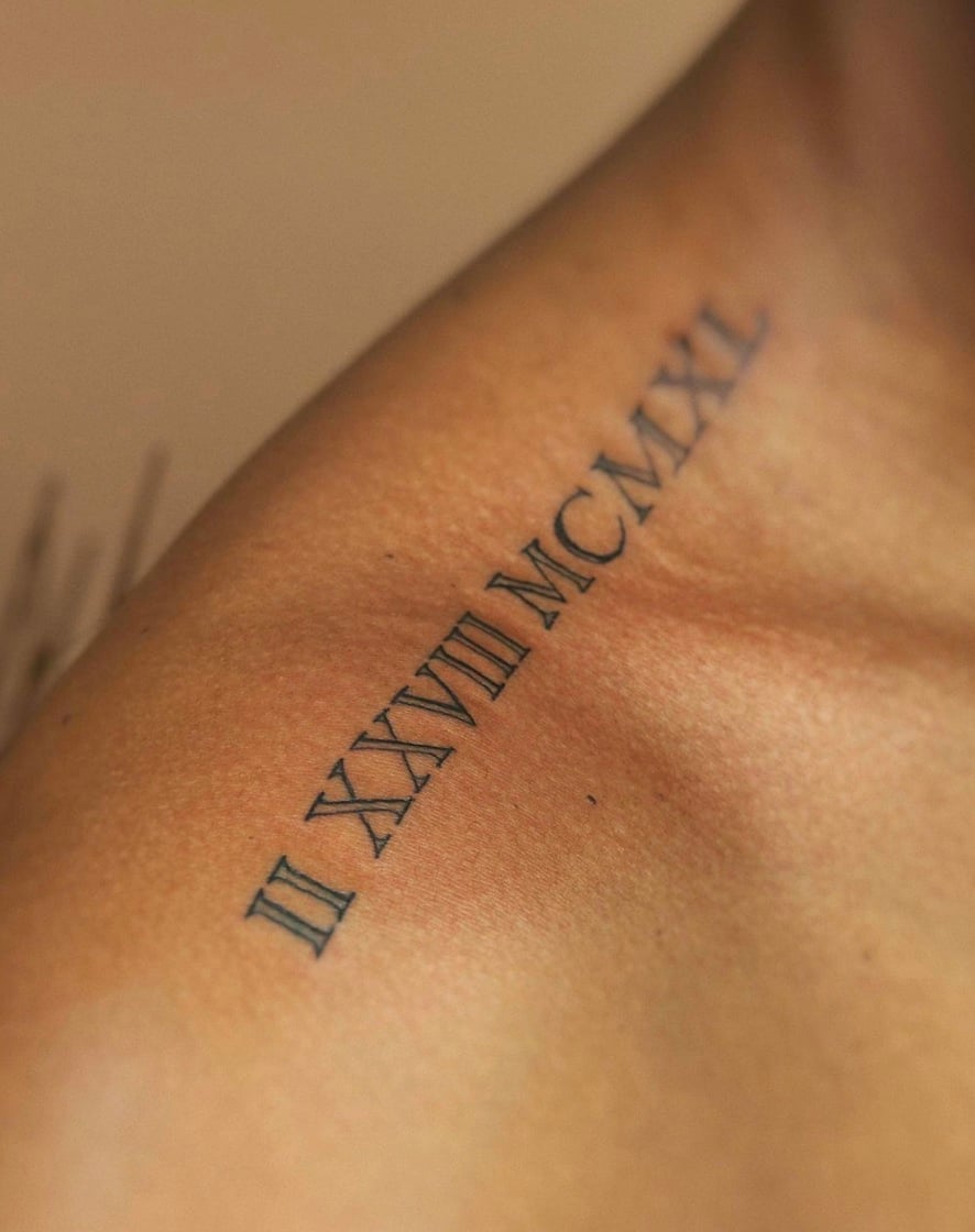 Roman Numeral Tattoo 