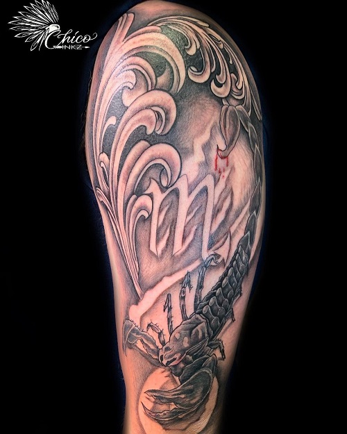 Scorpio Arm Tattoo