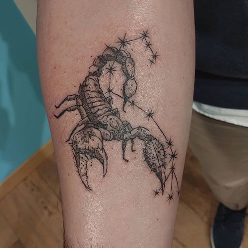 Scorpion Constellation Tattoo