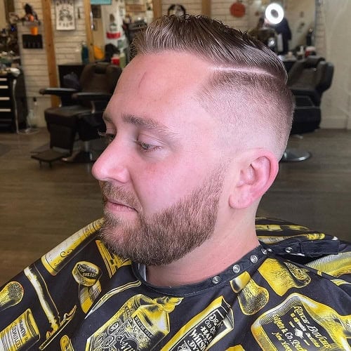 Short Hard Part Haircut