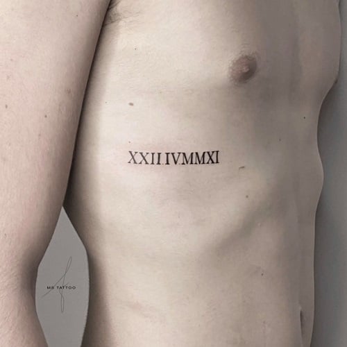 Small Roman Numeral Tattoo