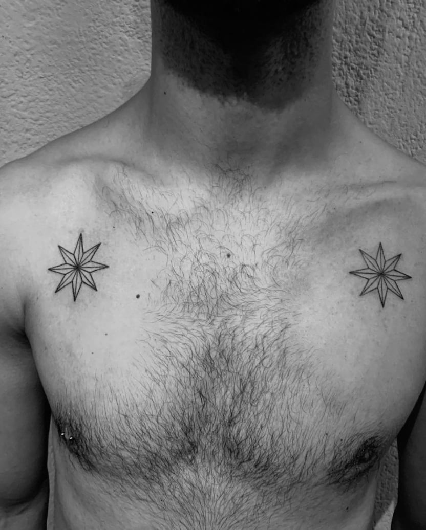 Small Stick and Poke Tattoo