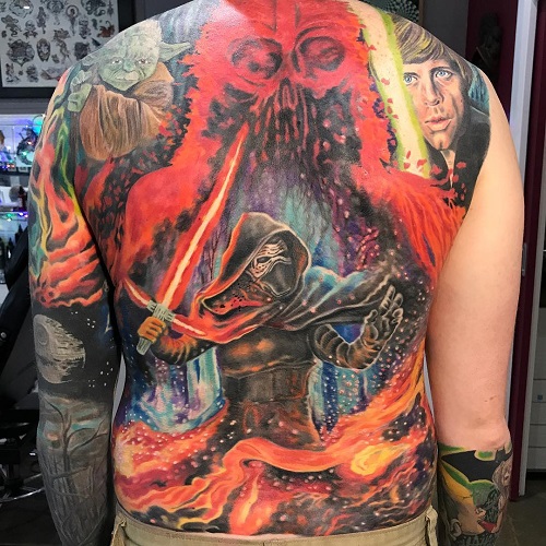 Star Wars Back Tattoo