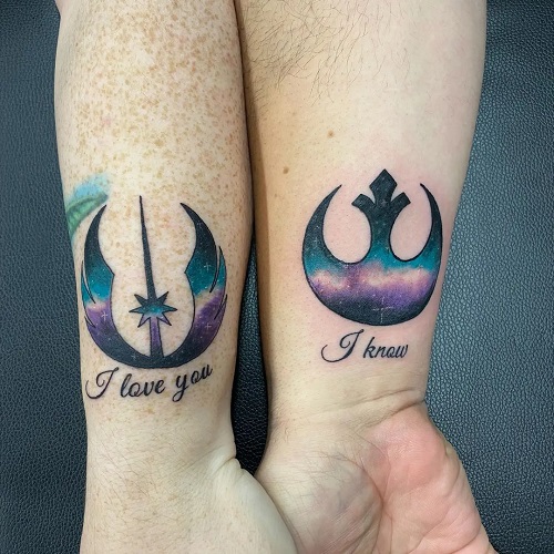 Star Wars Couple Tattoo