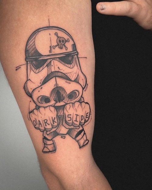 Star Wars Dark Side Tattoo