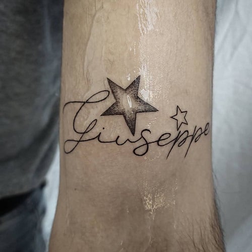 Stars Dotwork Tattoo