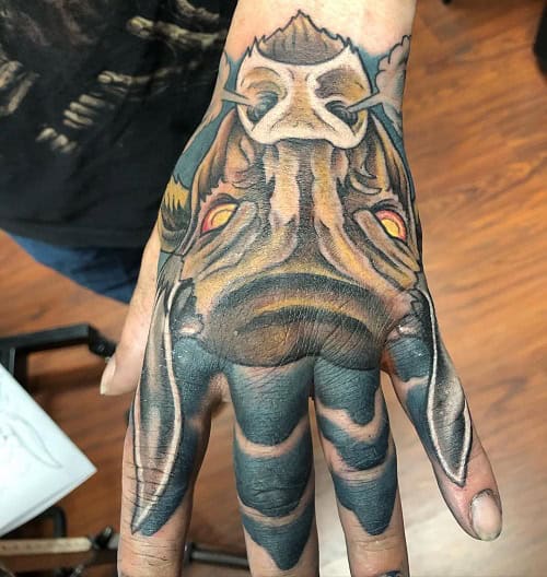 Taurus Finger Tattoo