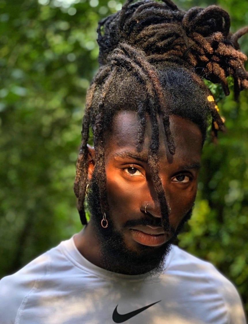 Top Knot Dreadlock Styles for Men