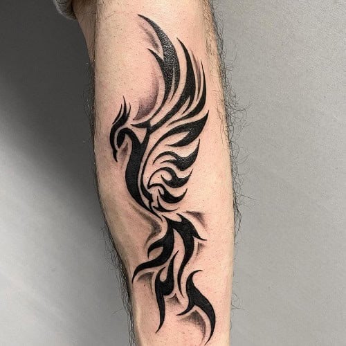 Tribal Phoenix Tattoo