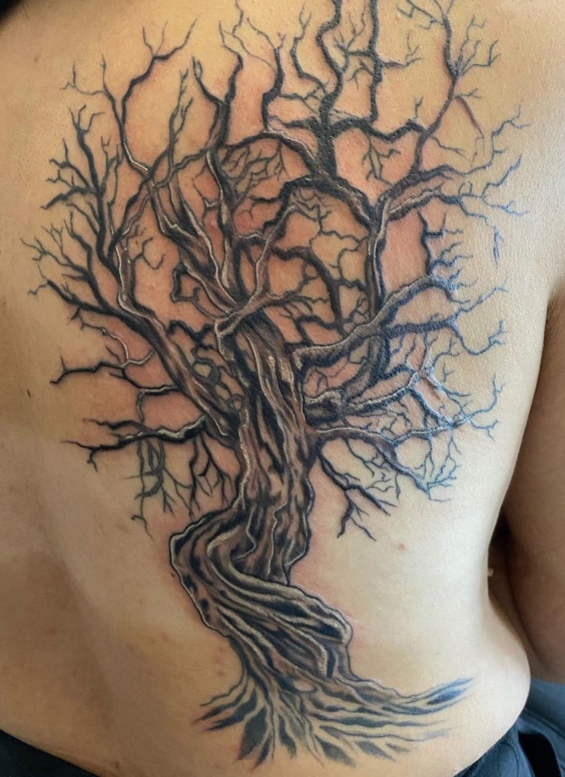 Tree Tattoos on Back