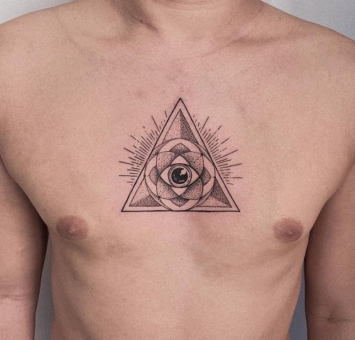 Triangle Dotwork Tattoo