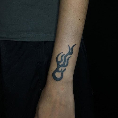 Tribal Flame Tattoo