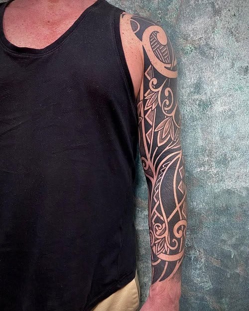 Tribal Flower Tattoo
