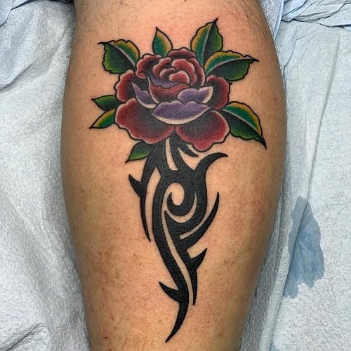 Tribal Rose Tattoo