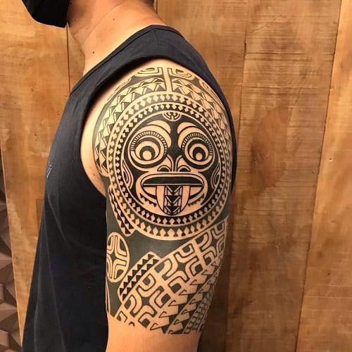 Tribal Shoulder Tattoo
