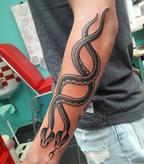 Tribal Snake Tattoo