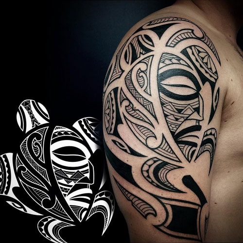 Tribal Turtle Tattoo