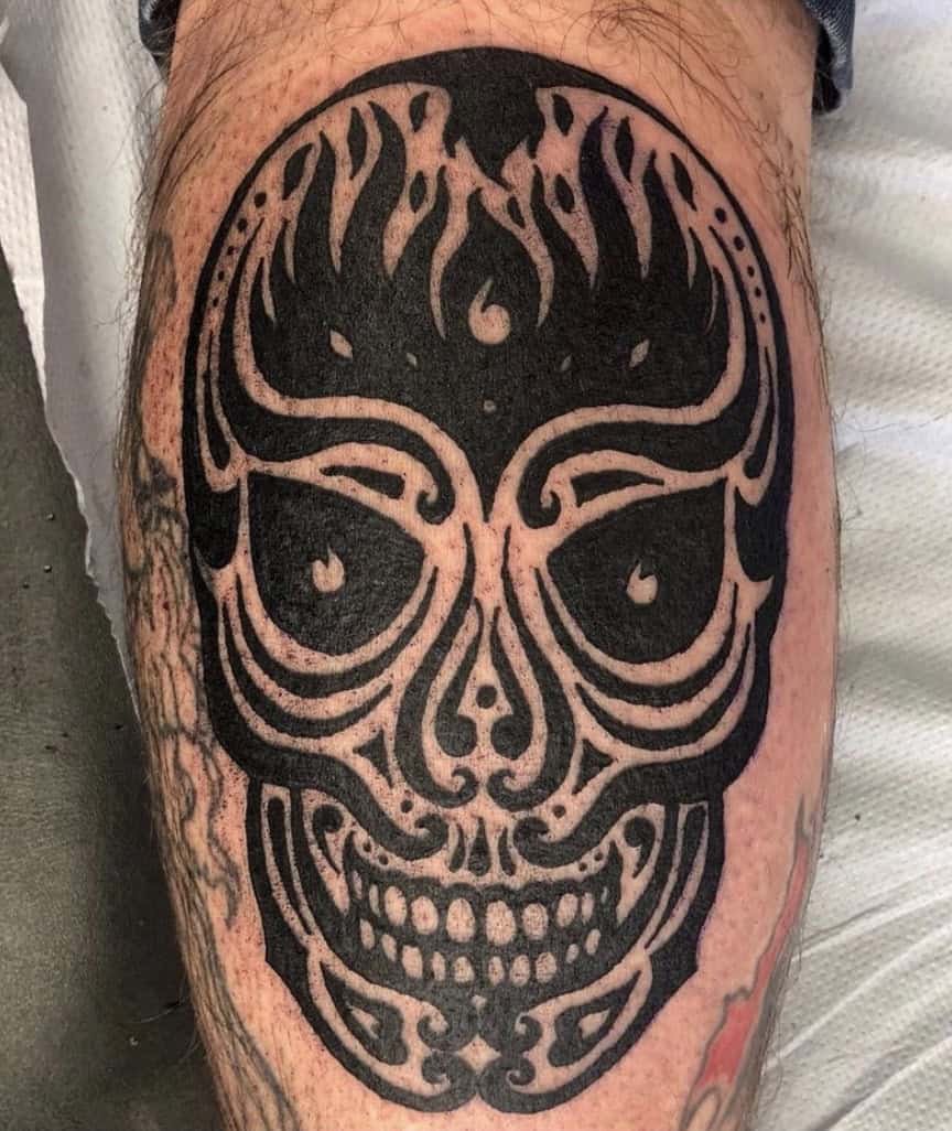 Tribal Skull Tattoo