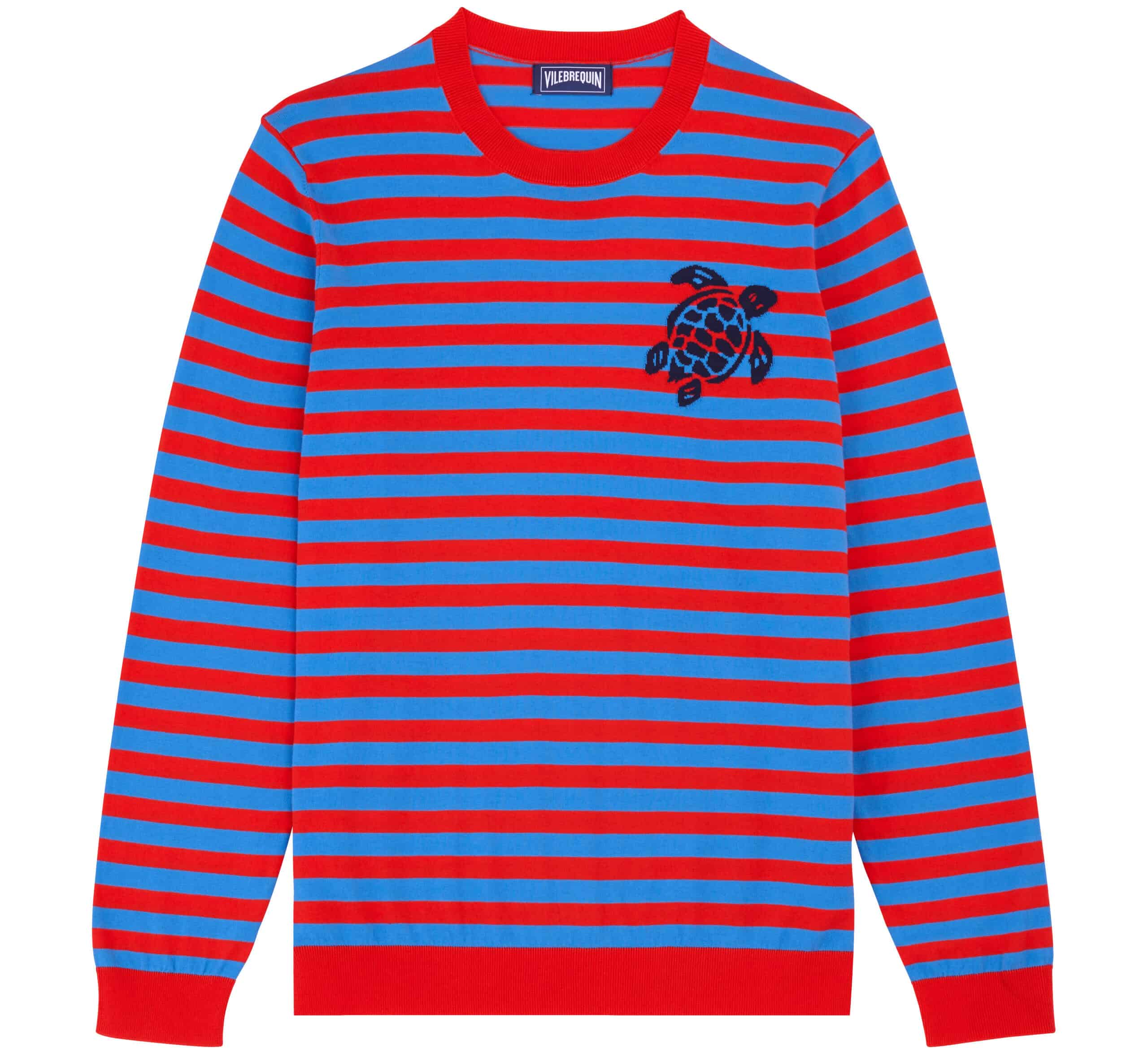 Vilebrequin Crewneck Striped Cotton Sweater