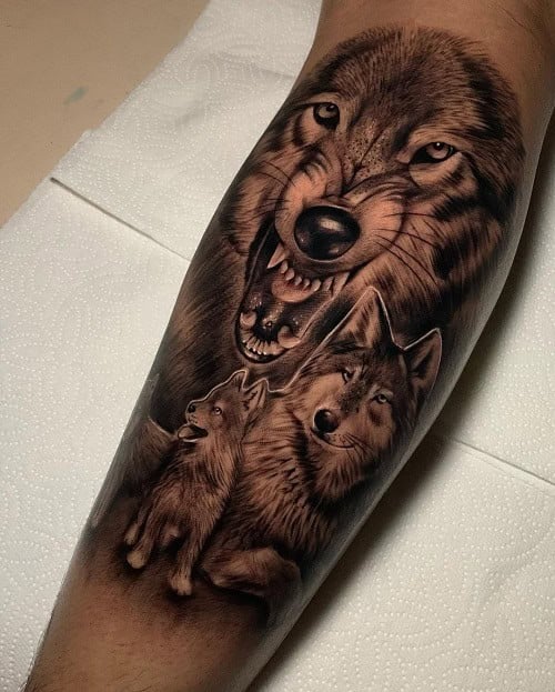 Wolf Family Tattoo