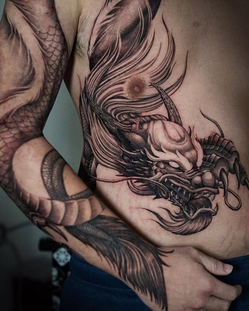 3D Dragon Tattoo