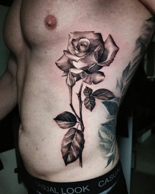 3D Flower Tattoo