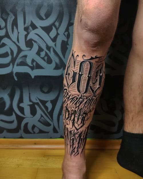 3D Letters Tattoo