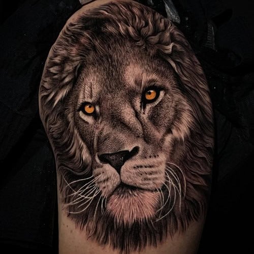 3D Lion Tattoo
