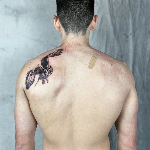 3D Shoulder Tattoo