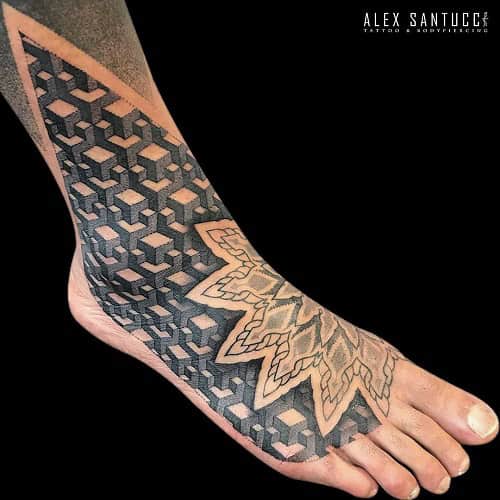 Abstract Foot Tsttoo