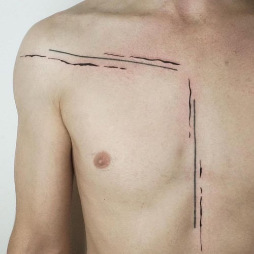 Abstract Lines Tattoo