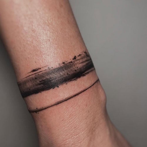 Abstract Wrist Tattoo