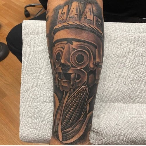 Aztec Arm Tattoo