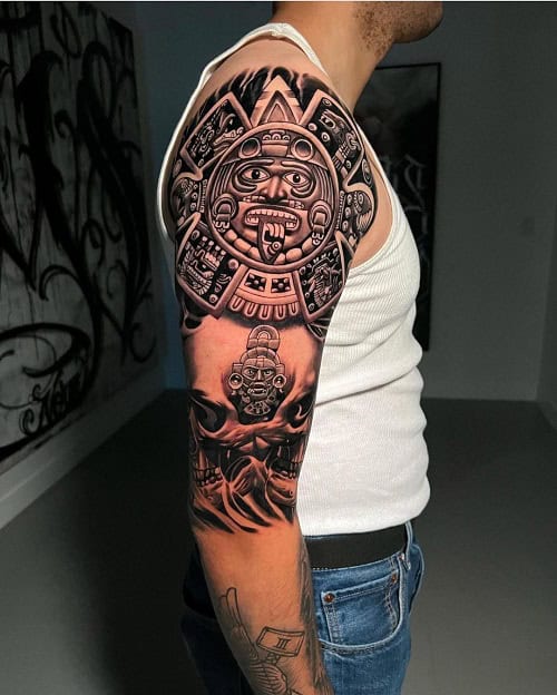 Aztec Bicep Tattoo