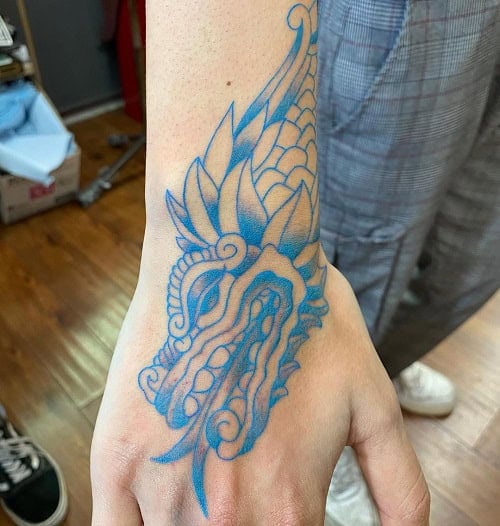 Aztec Dragon Tattoo