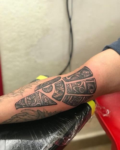 Aztec Eagle Tattoo